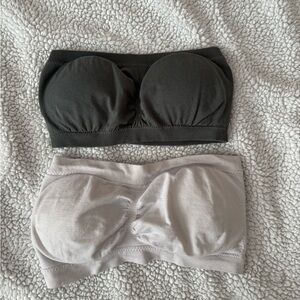 White & Grey Bandeau Bras